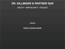 Tablet Screenshot of drgillmaier.de
